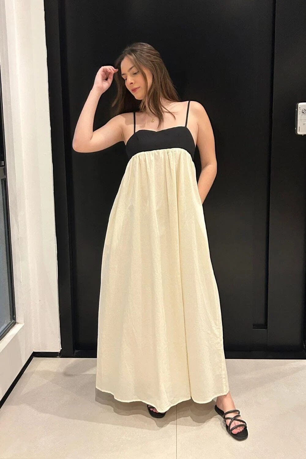Vestido Longo em Linho Emily Vestido Longo MRL-154 Miralleve