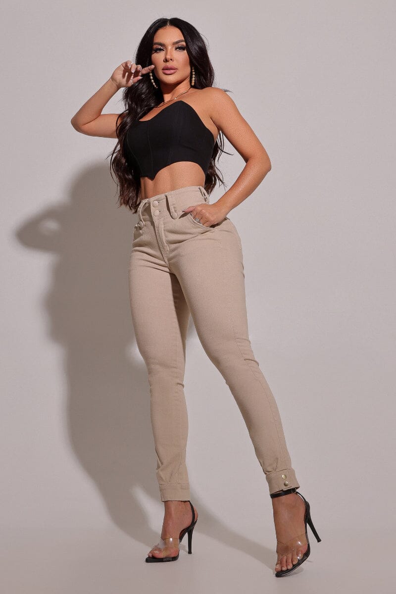 Miralleve | Calça Jeans Modeladora Nude CH94 | foto 3