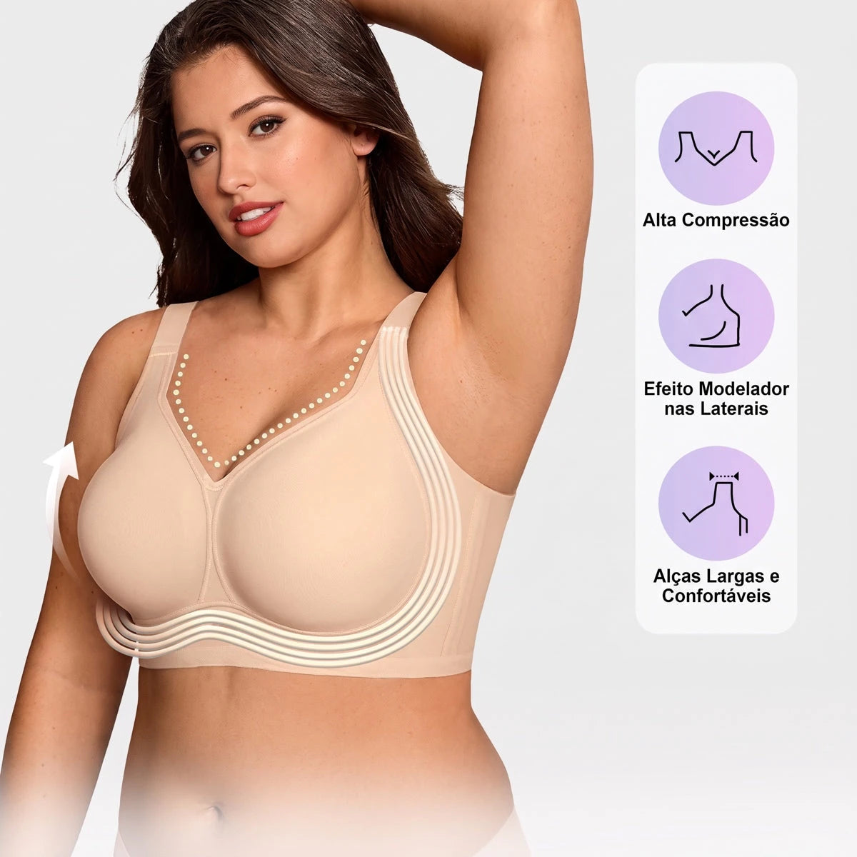 Kit 3 Sutiãs Modelador BelleForma